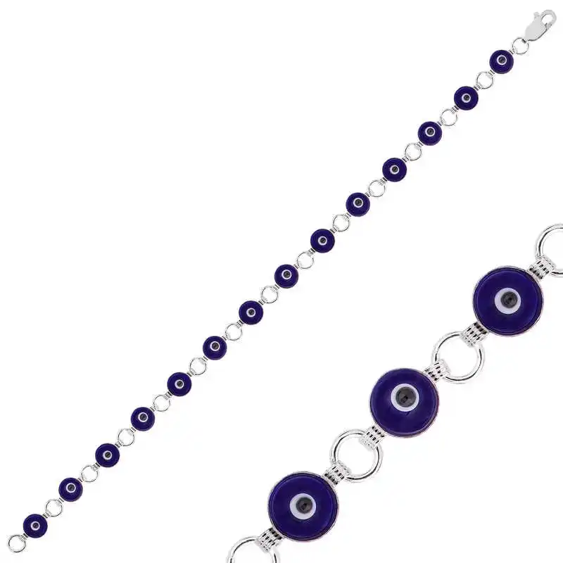 

Silverlina Silver Evil Eye Women Bracelet