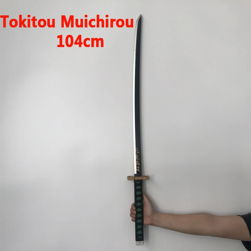 

Japan 1:1 Anime Cosplay Kimetsu no Yaiba Sword Weapon Demon Slayer Tokitou Muichirou Sword Anime Ninja Knife PU toy 104cm