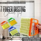 Чистящий инструмент с 7 пальцами, полезная щетка из микрофибры для окон, очиститель кондиционера, моющийся Венецианский очиститель слепых лезвий