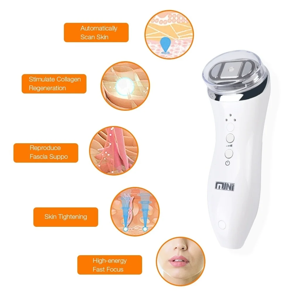 Goedkoop Ultrasone Hifu Gezicht Gericht Echografie Bipolaire Massager Skin Care Anti-Aging Schoonheid Huidverzorging Gereedschap Schoonheid Machine