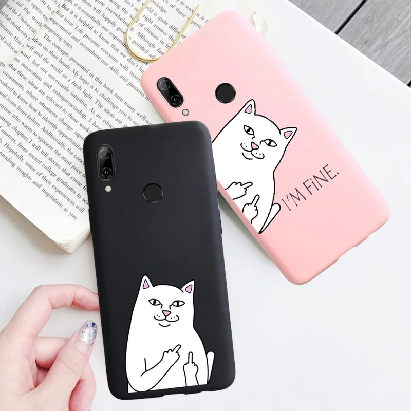 Для Huawei P8 P9 P10 P20 Lite Plus P30 Pro 2017 P Smart 2019 чехол с забавным котом мягкий для Mate 8 9 10 20 X |