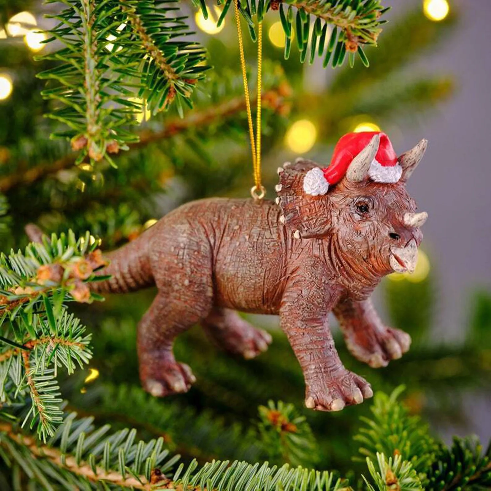Dinosaur Christmas Tree Ornament Pendant Resin Hanging Decoration | Дом и сад