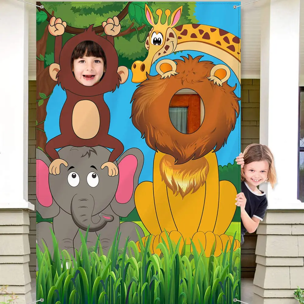 

Creative Background Cloth Jungle Animal Photography Tapestry Wall Hanging Decor