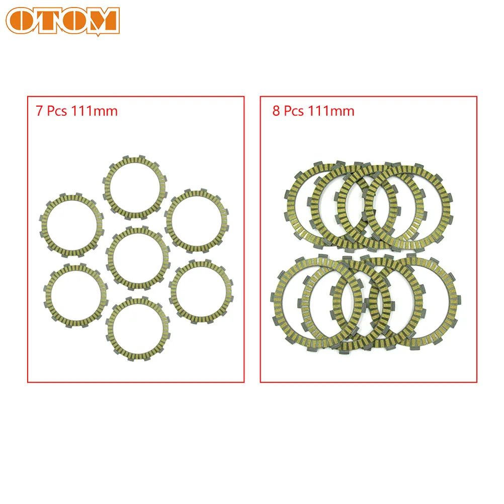 OTOM МОТОКРОСС 7/8 шт. 111 мм фрикционные пластины сцепления волокнистый материал