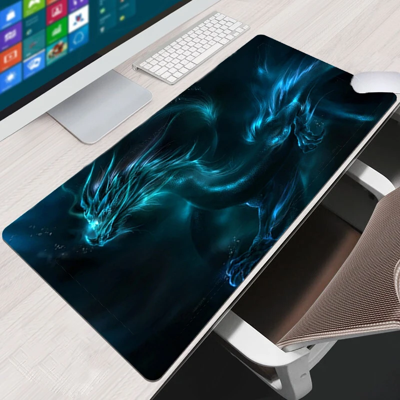 

Chinese Dragon Mousepad Locking Edge Large Gaming Mouse Pad Waterproof Game Desk Oversized Mousepad Keyboard Mat 400900