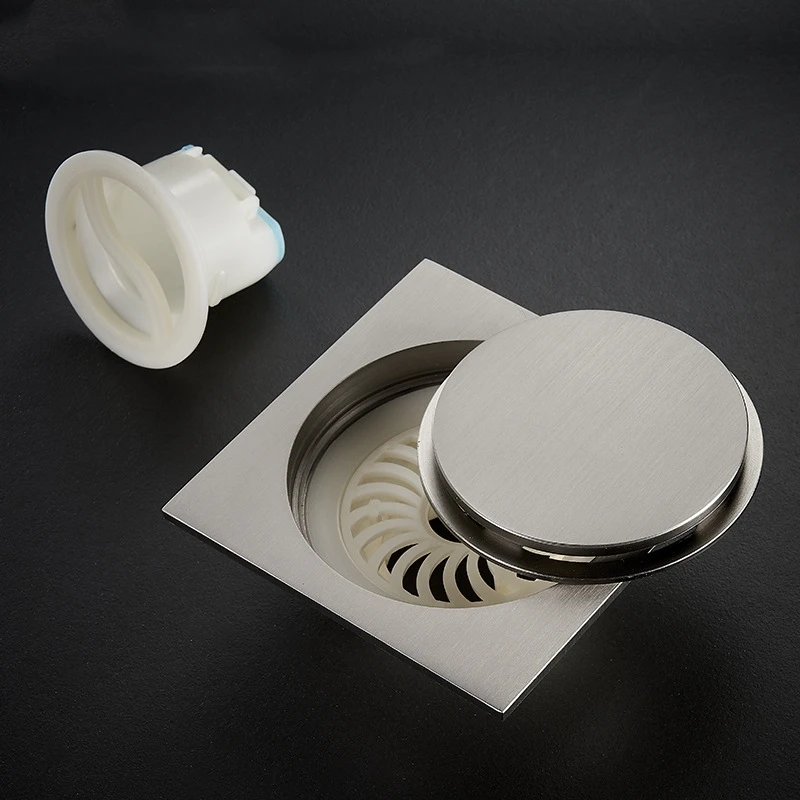 4 дюймовая вставка для плитки квадратный пол мусорные решетки ванная комната Душ