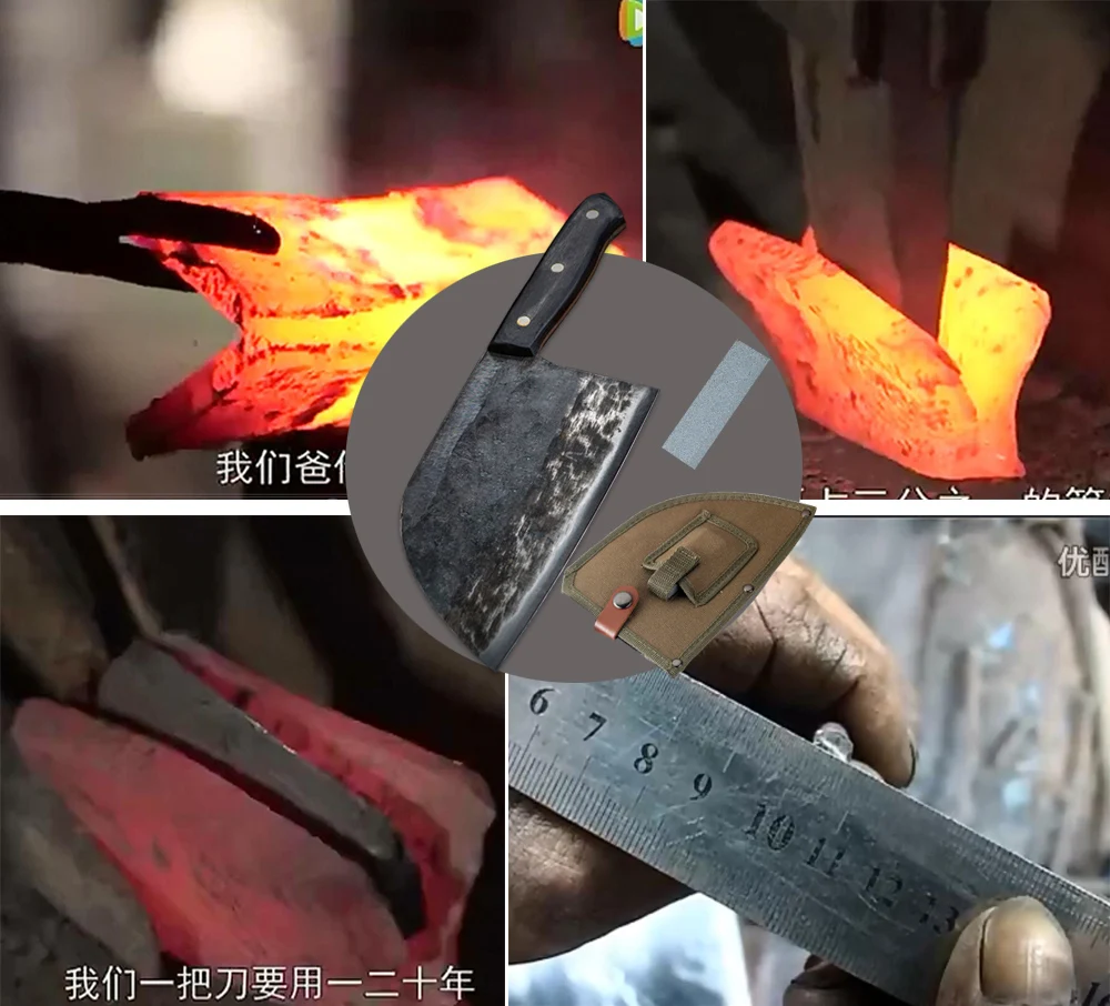 XITUO ручная работа кованый шеф нож из высокоуглеродистой стали китайский