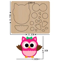 new owl wooden die scrapbooking c 260 6 cutting dies for common die cutting machines on the market