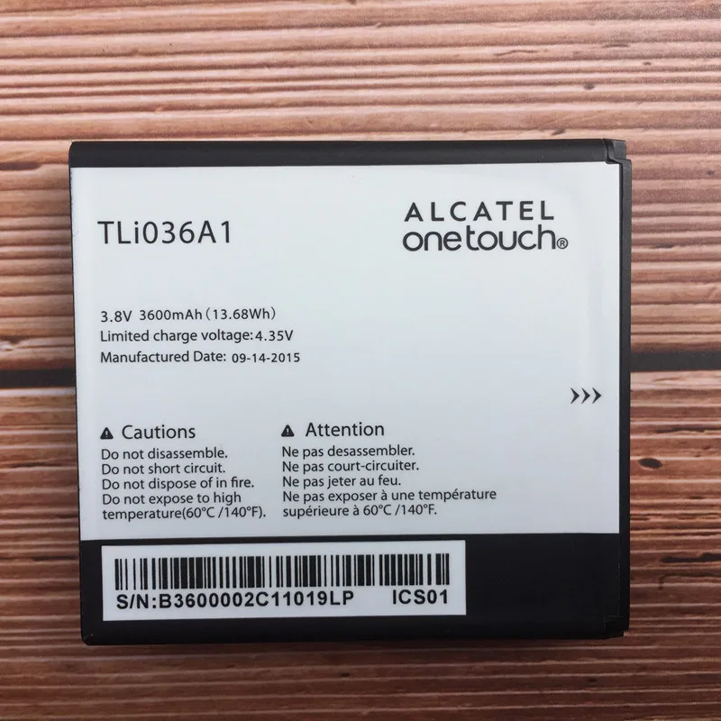 Оригинальный высококачественный аккумулятор TLi036A1 для Alcatel One Touch Link 4G + LTE Y900NB Y900