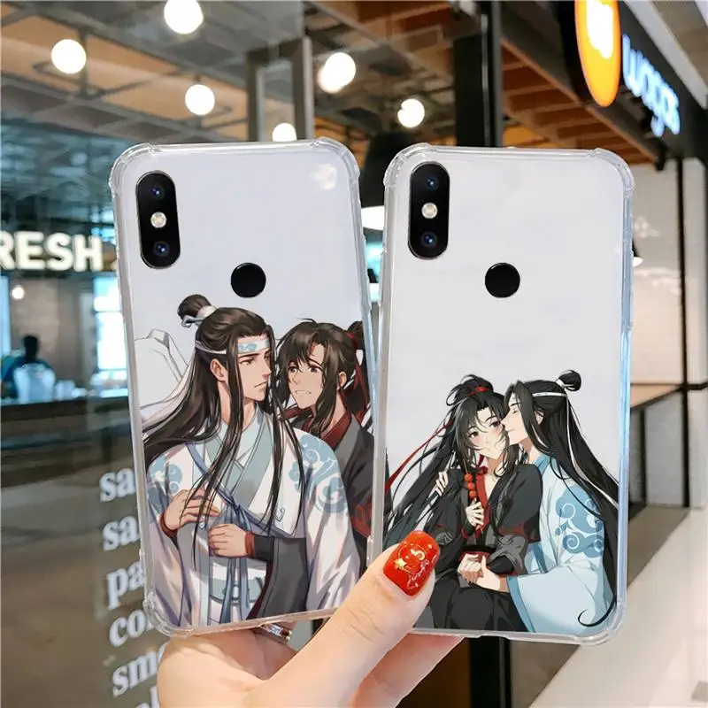 

Mo Dao Zu Shi MDZS Anime Phone Case Transparent for Xiaomi cc max mix note 3 2 6 8 5 10 11 9 10 play x s se lite pro
