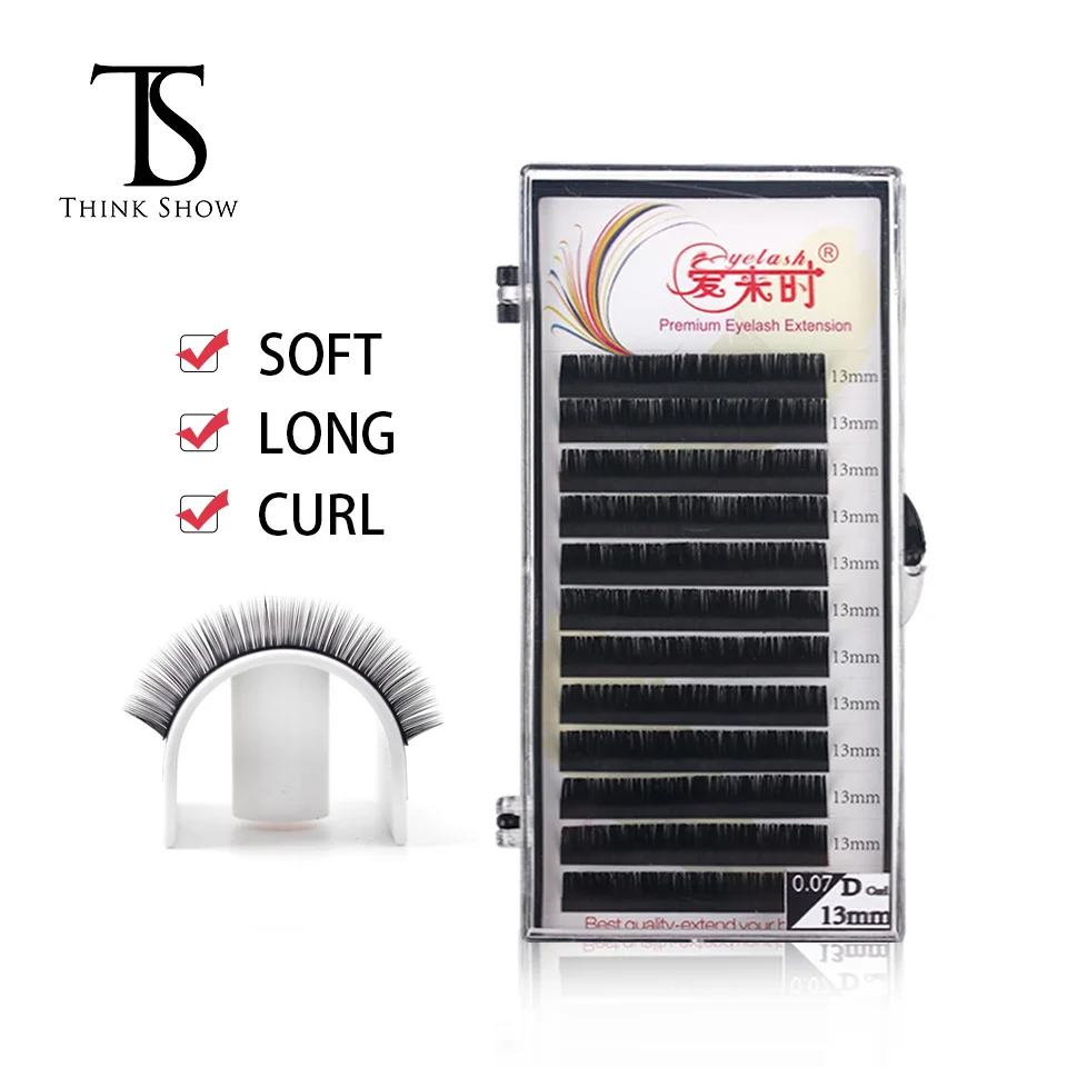THINKSHOW ресницы человека Расширение натуральные мягкие для профессионалов Россия