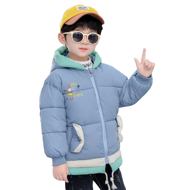 

Children`s Winter Jacket Toddler Girl Coat Baby Boys Thick Parka Warm Outerwear Hooded Snowsuit Overcoat Kids Clothes 2-8 Year