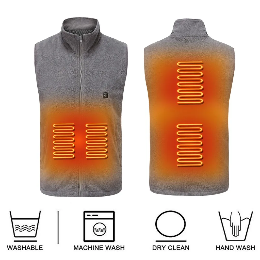 Мужские и женские жилеты зимний умный usb костюм с электрическим подогревом