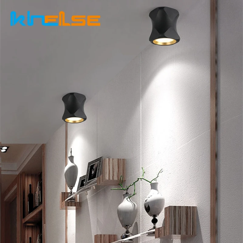 

Creative LED Anti-glare Downlight Surface Mounted 10W COB Commercial Spot Lamp Dining room Bedroom Stair Spot Lighting Fixtures