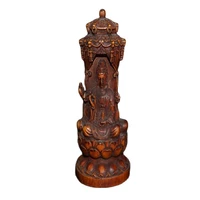 chinese pure handicraft boxwood carving western three saints decorations
