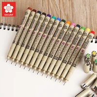 sakura art marker pens pigma micron liner pen set design drawing manga sketch colorful fineliner pens korean stationery supplies