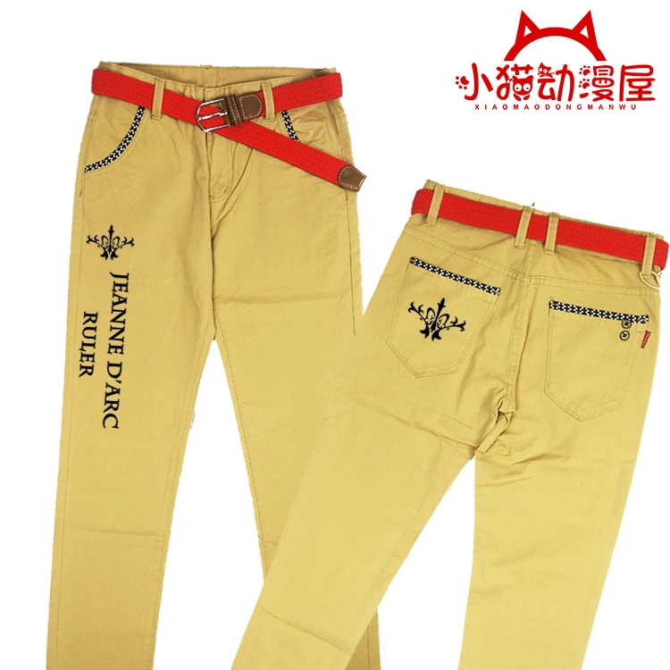 Горячая аниме Fate косплей мужские и женские брюки FGO Two Di sions анимация вокруг