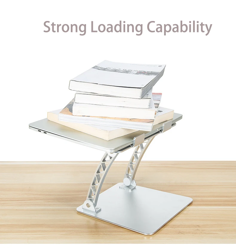 

Fashion Aluminum Alloy Adjustable Laptop Table Portable Folding Computer Desk Notebook Desktop Stand Computer Table For Sofa Bed