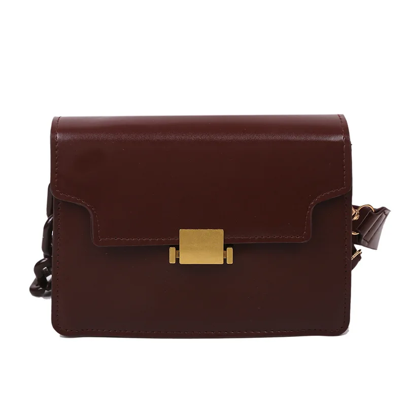 

OLUOLIN crossbody bags for women Pu Leather Shoulder Bags purses and handbags luxury designer Solid Color Baguette Handbags
