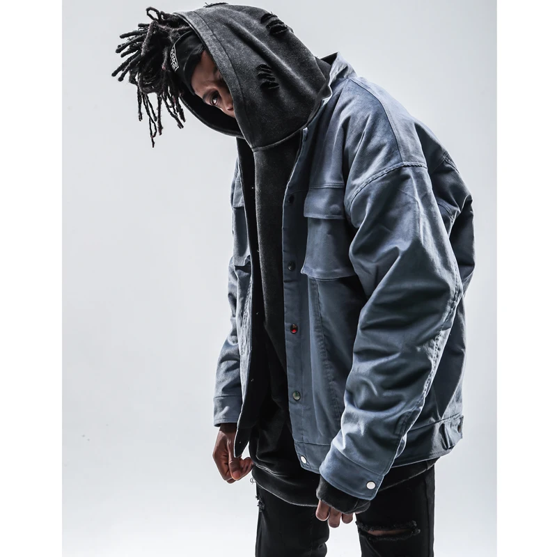 Уличная винтажная Европейская флисовая мужская куртка 2019 зимнее теплое пальто