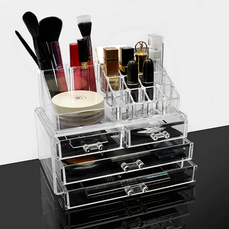 

Transperant Cosmetic Organizer Big Makeup Organizer Clear Jewelry Makeup Storage Cosmetic Desktop Make Up Organizer Storage Box