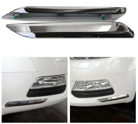 

Front Bumper Chrome For Citroen C5 2008 2009 2010 2011 2012 2013 2014 2015 Car Silver Trim Strip Decoration Cover decorate