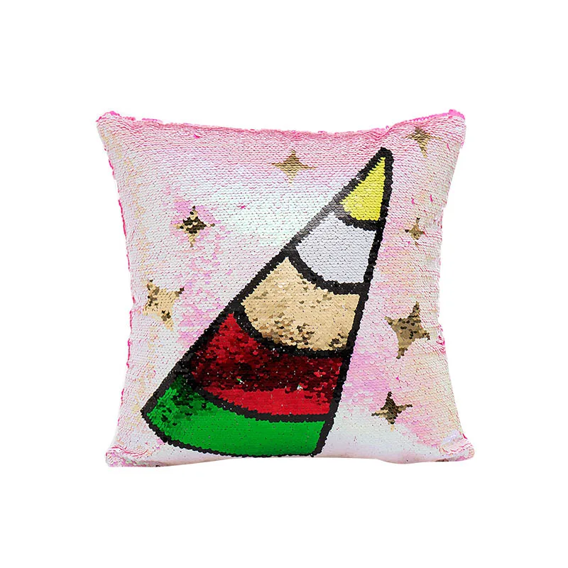 

kawaii cartoon kids like home cushion covers 40*40cm no inner sequined decoration colorful washable pillow covers for chair X34