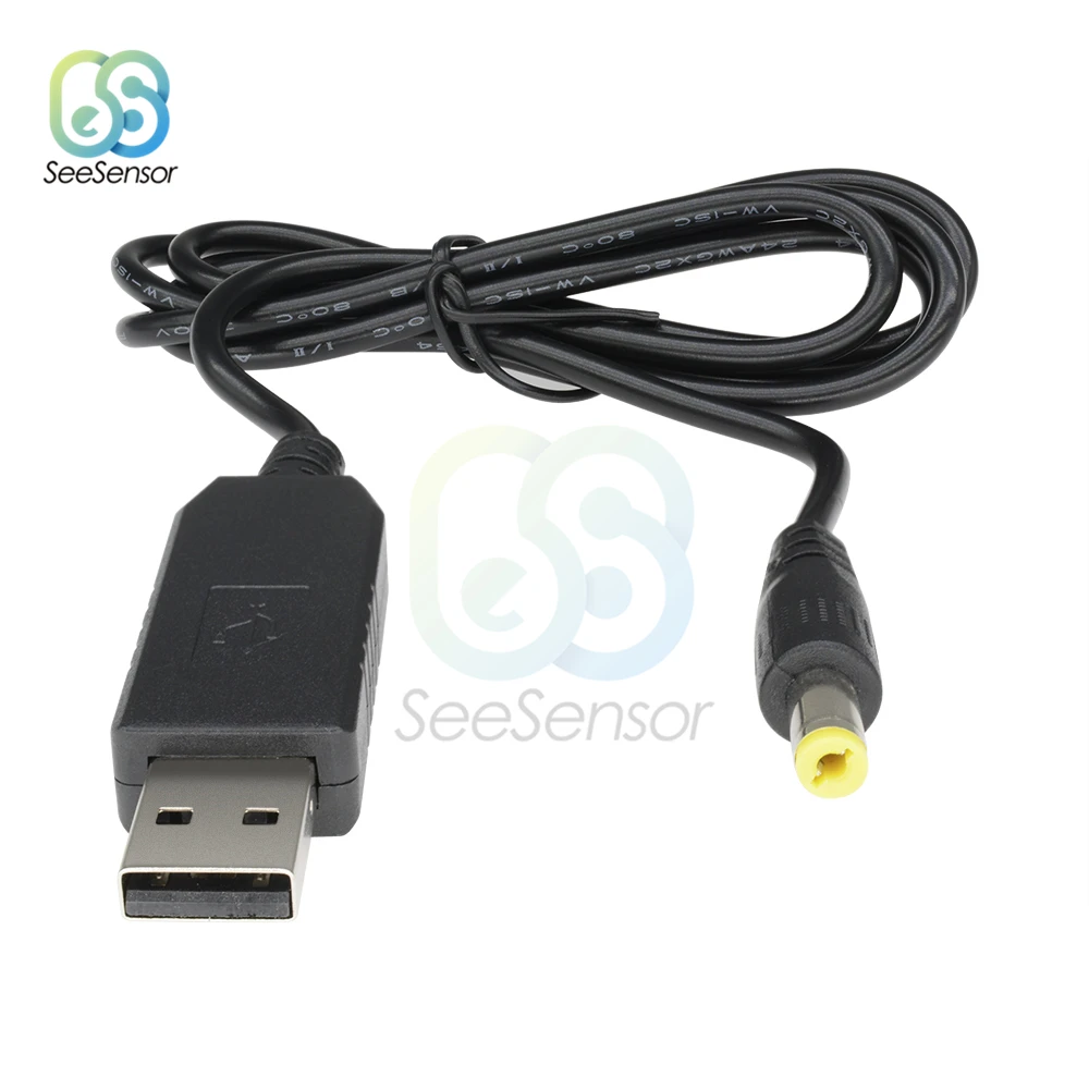 Кабель переходник с USB на 9 В/12 в пост. Тока 2 1x5 5 мм|Соединители| |