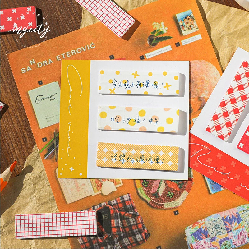 60 X Cute Basic Series Colourful Dots Grid Sticky Notes School Stationery Memo Pad Lovely Diary Sticker Planner Office Supplies |