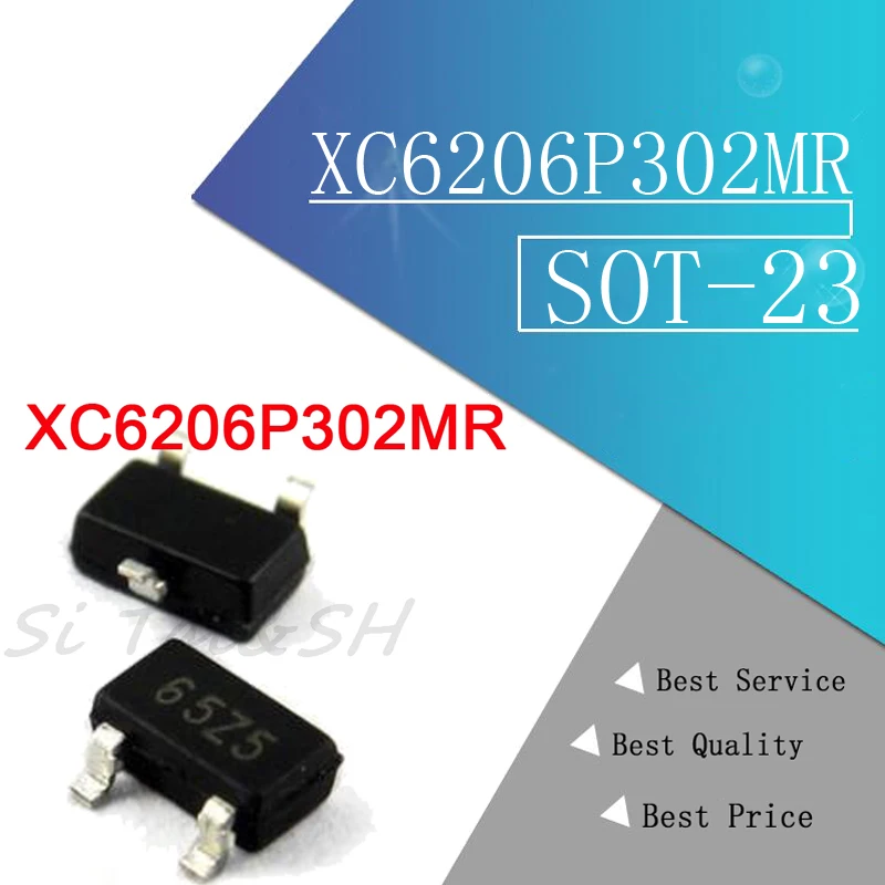 20 шт. Новый SOT23 XC6206P302MR 3 в ток 140 мА Регулятор положительного напряжения чип
