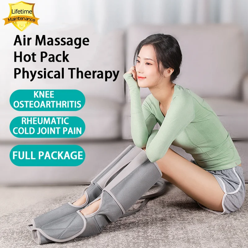 Fully Wrapped Leg Massage Air Compression Leg Massager Hot Pack Automatic Timing