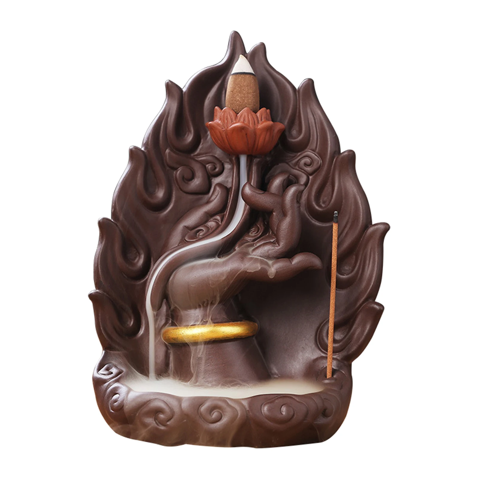 Обратный Ладан горелки храм держатель золоуловителя Йога кадильница для