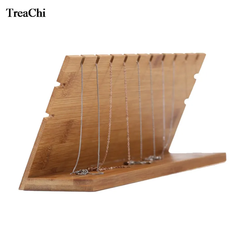 

L Type Bamboo Multiple Necklaces Display Rack Storage Rack Pendant Display Organizer Jewelry Display Jewelry Stand