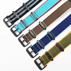 20 мм 22 мм нейлоновые ремешки Nato, мягкий ремешок для часов, водонепроницаемые спортивные наручные часы, цветной Радужный ремешок для часов бренда