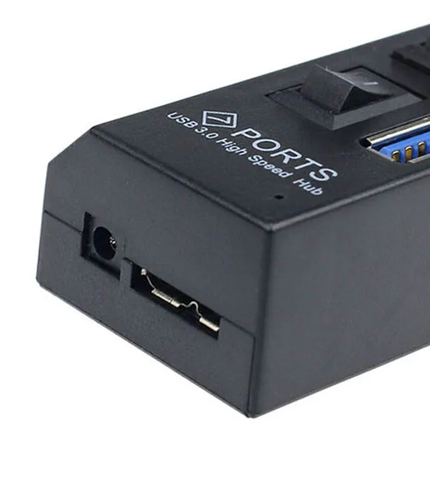 

HIPERDEAL 4 Ports LED Indicator USB 3.0 HUB With On/Off Switch Power Adapter For Desktop Laptop EU With USB 2.0 USB1.0/1.1