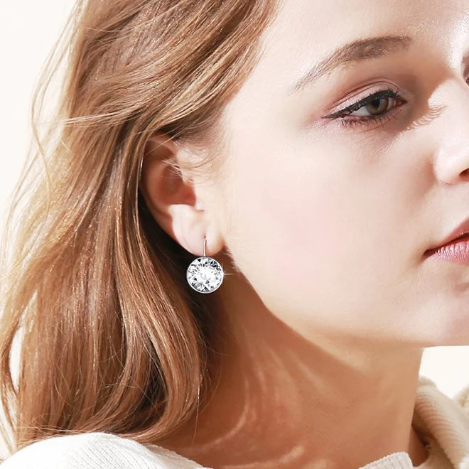 Серьги с настоящими кристаллами Swarovski, модные ювелирные изделия, серьги-капли с австрийским кристаллом для женщин, Oorbellen Bijoux