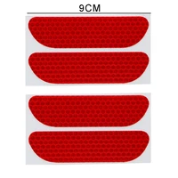 4 pcs car door open prompt anti collision reflective stickers tape conspicuity safety caution warning sticker for truck trailer