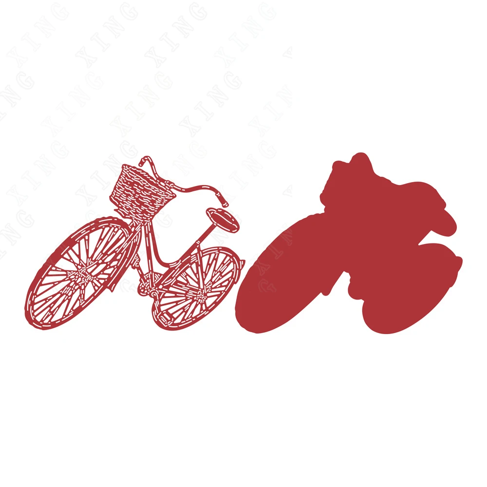 

Hot Sale Two Red Robins Vintage Bike Ride Metal Cutting Dies Diy Scrapbook Embossed Paper Card Album Craft Template New Arrive