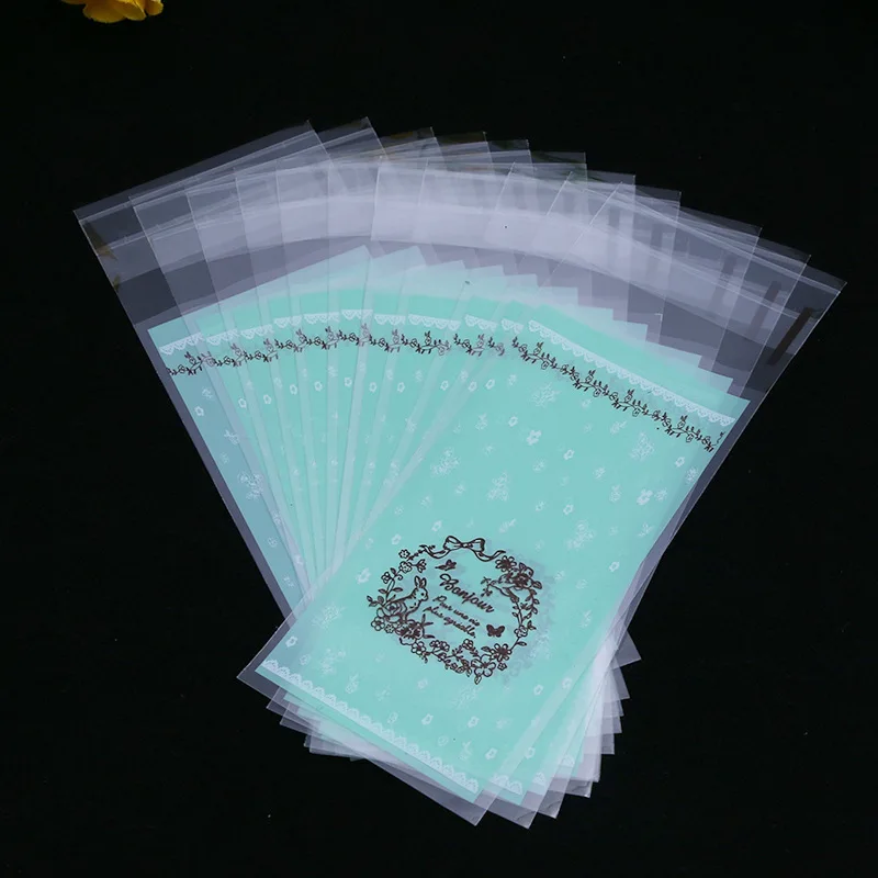 Пластиковая мини-упаковка для печенья 5 х10 см самоклеящийся пакет из