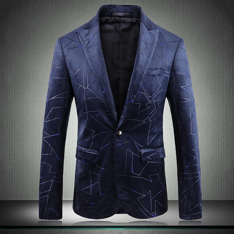 

Man Blazer Mens Luxury Single Breasted Party Wedding Blazers Man Plus Size 5xl Blazer Masculino Slim Fit Mens Suit Jacket