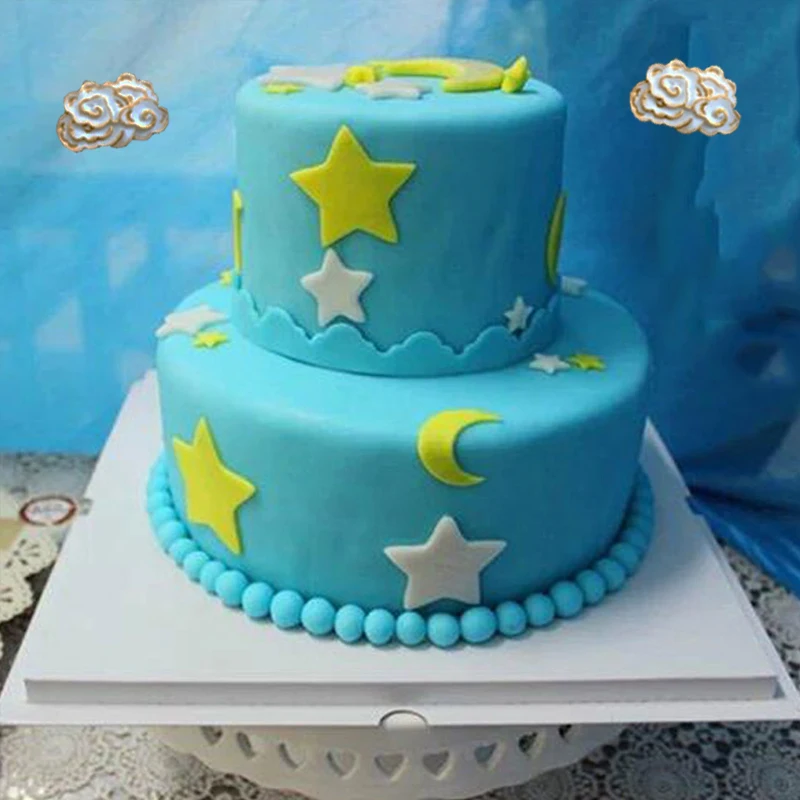 Силиконовая форма для выпечки помадки Звезда Луна облако мастики DIY Кондитерские