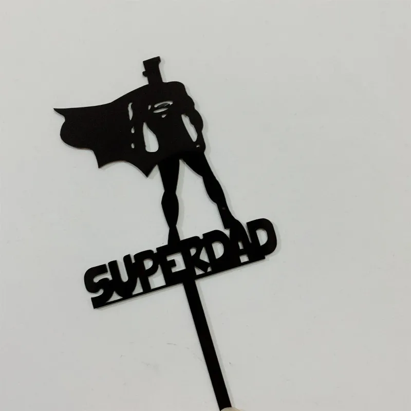 1 шт./Супер папа акриловый торт флаг лучший когда либо десертный стол подарок день