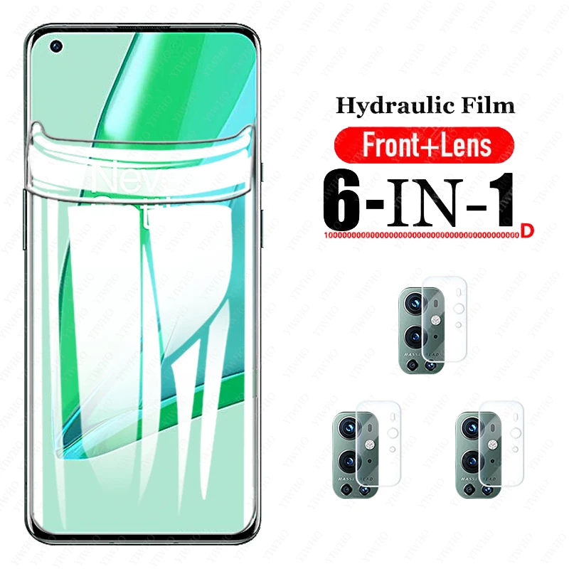 

Мягкое стекло для объектива для oneplus 9 Pro, Гидрогелевая пленка, Защита экрана для OnePlus 1 + 9Pro, противоударный Прозрачный чехол для One Plus 9 Pro