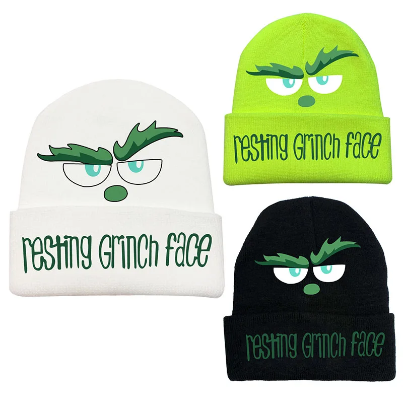 Новинка зимняя Солнцезащитная шапка с рисунком в виде странного зеленого меха |