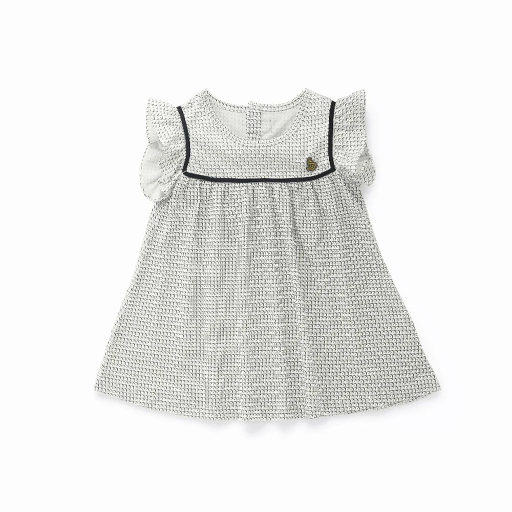 

2021 summer stripe temperament Girls Clothes Kids Short sleeve Dress Princess For dress Baby Girl Party Children Clothing