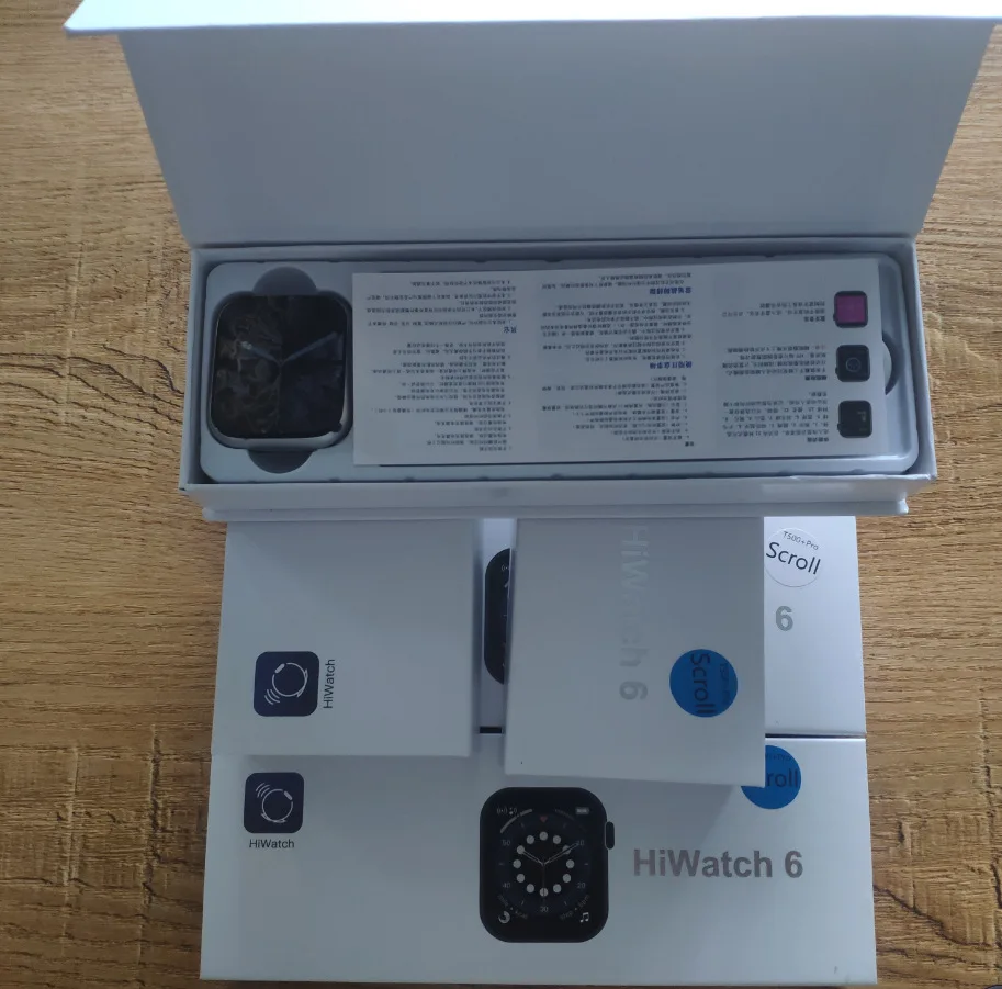 

10Pcs Wholesale T500 Plus Smartwatch With Spin Button 1.75 Inch HD Screen 44mm Fitness Smart Watch Men Wamen For Androis IOS