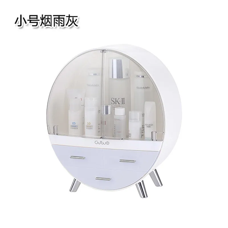 New Arrival Cosmetic Storage Box Desktop Rack Make Up Organizer Trinket Plastic Drawers Container Europe Glossy | Дом и сад
