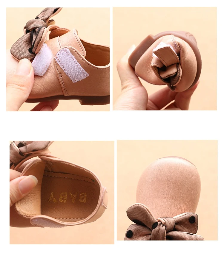 

Children's Shoes 1-2 Years Old Little Princess Shoes Girls Bow Single Shoes Toddlershoes Soft Bottom Baby Girls Shoes