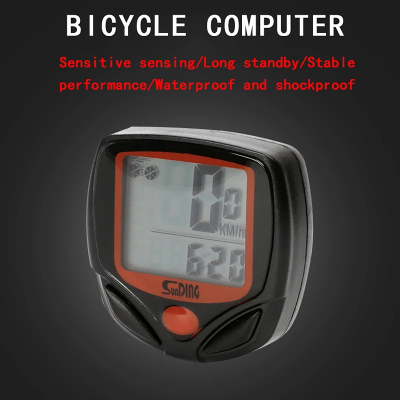1 Set Bicycle Computer LED Digital Display Waterproof MTB Bike Odometer Speedometer Cycling Stopwatch Riding Accessories |