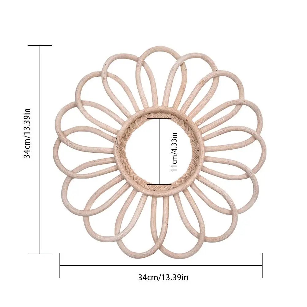 Винтажное круглое декоративное настенное зеркало богемная декоративная